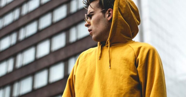 Hoodie - Photography of Guy Wearing Yellow Hoodie